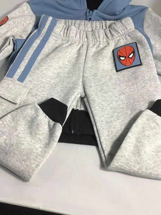 Marvel Spider-man Kids 3-piece Full Zip Lounge Set Size 3T - Picture 5 of 10